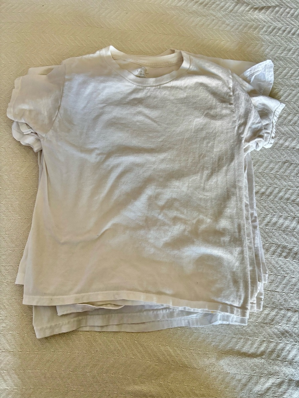 10 Boys White undershirts size 7-8 (fits like 5-6)